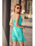 Mint summer dress with polka dots PR3212 - Online store - Boutique